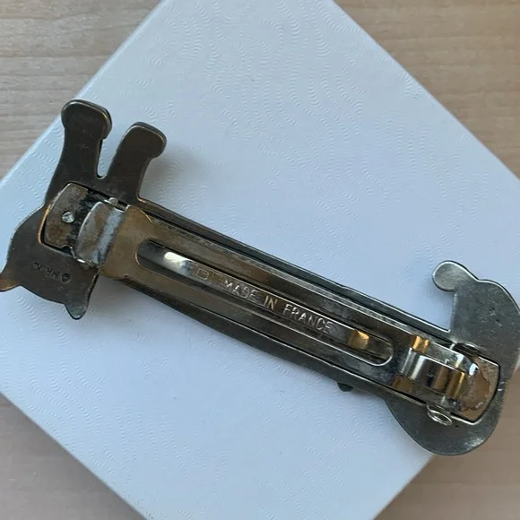 🐱Silver Cat Hair Barrette bought in Paris - Picture 2 of 3